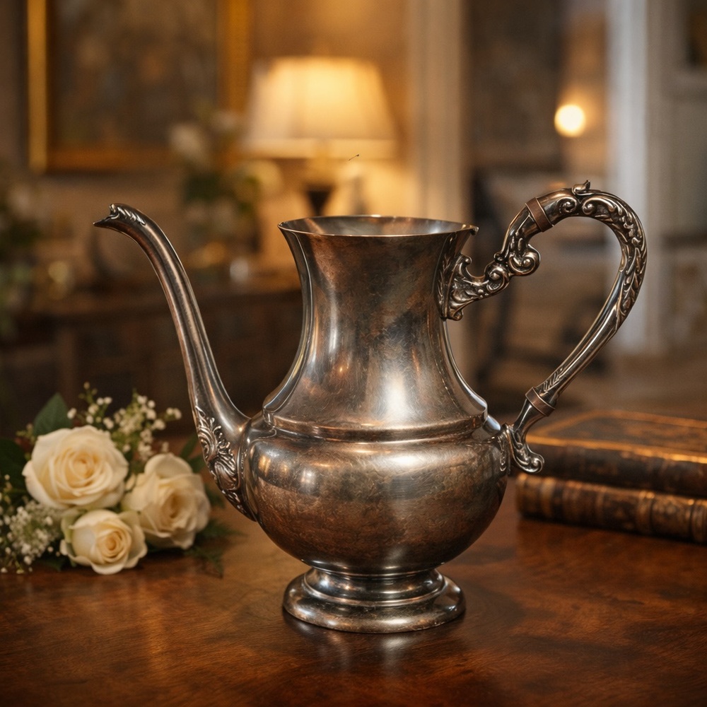Vintage Silver Plate Coffee / Tea Pot – Viking Plate Canada – NO LID